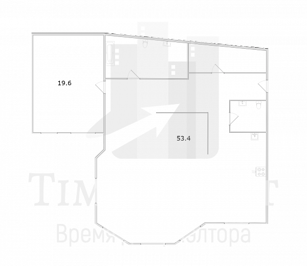 Продается двухкомнатная квартира в историческом центре Санкт-Петербурга