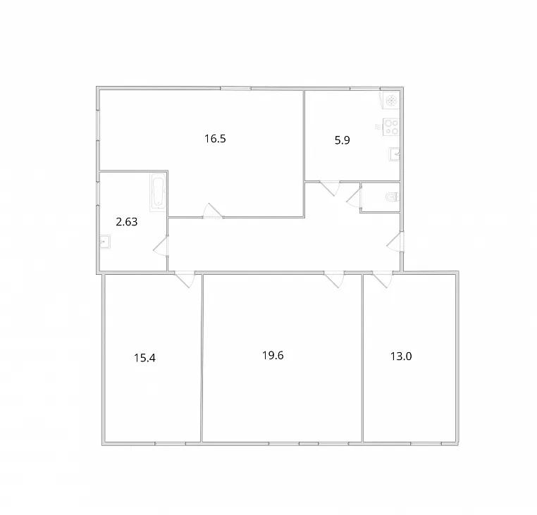 Продается 4-комн. квартира, 87,4 м²